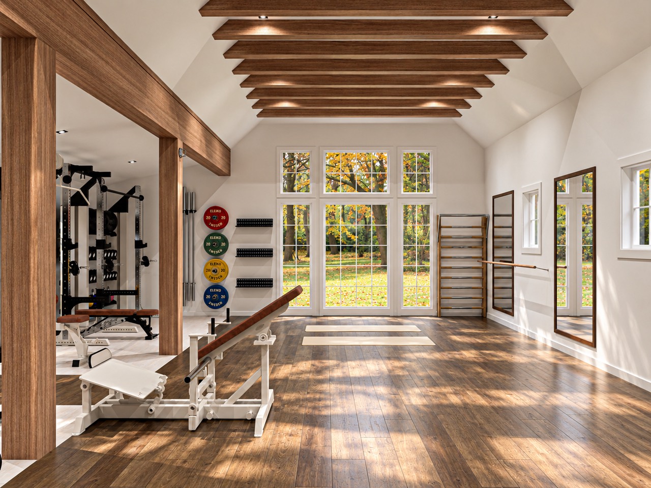 Glen Cove gym — rack and equipment detail